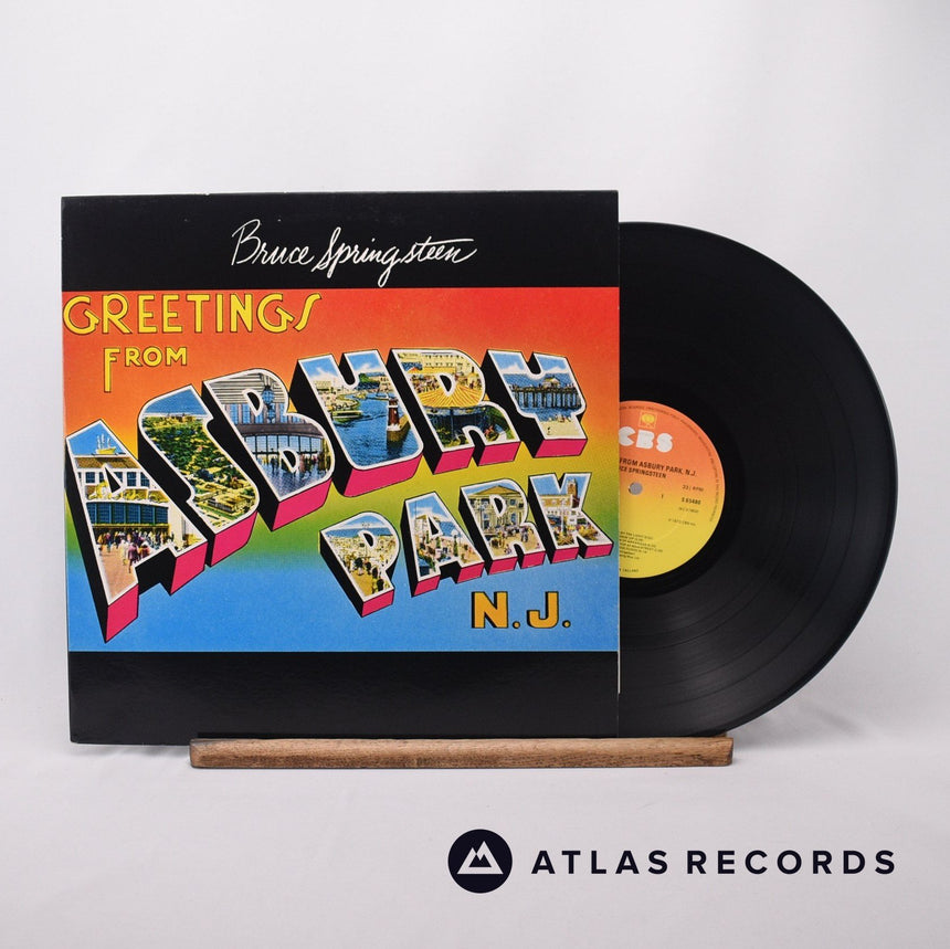 Bruce Springsteen Greetings From Asbury Park N.J. LP Vinyl Record - Front Cover & Record