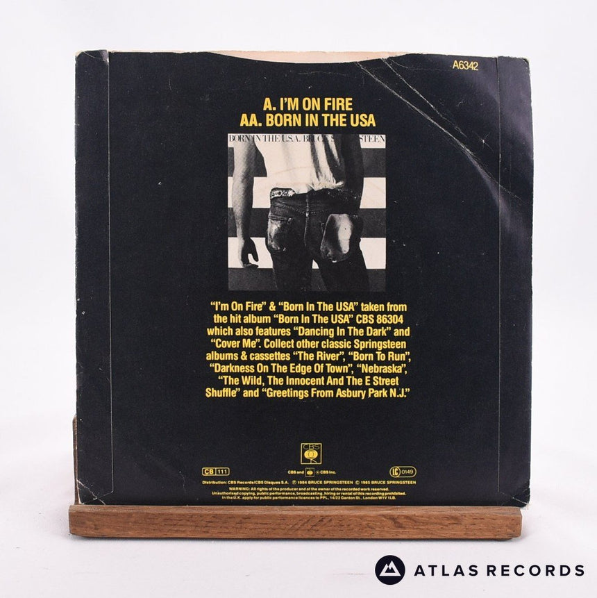 Bruce Springsteen - I'm On Fire - 7" Vinyl Record - VG+/VG+
