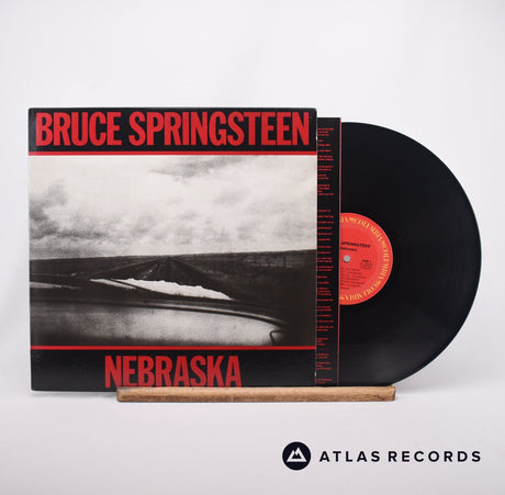 Bruce Springsteen Nebraska LP Vinyl Record - Front Cover & Record
