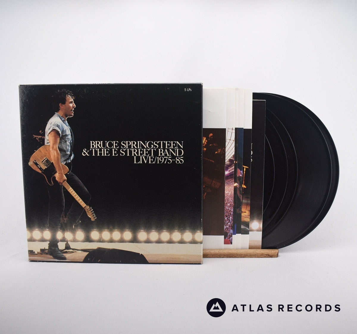 Bruce Springsteen & The E-Street Band Live 5 x LP Vinyl Record - Front Cover & Record