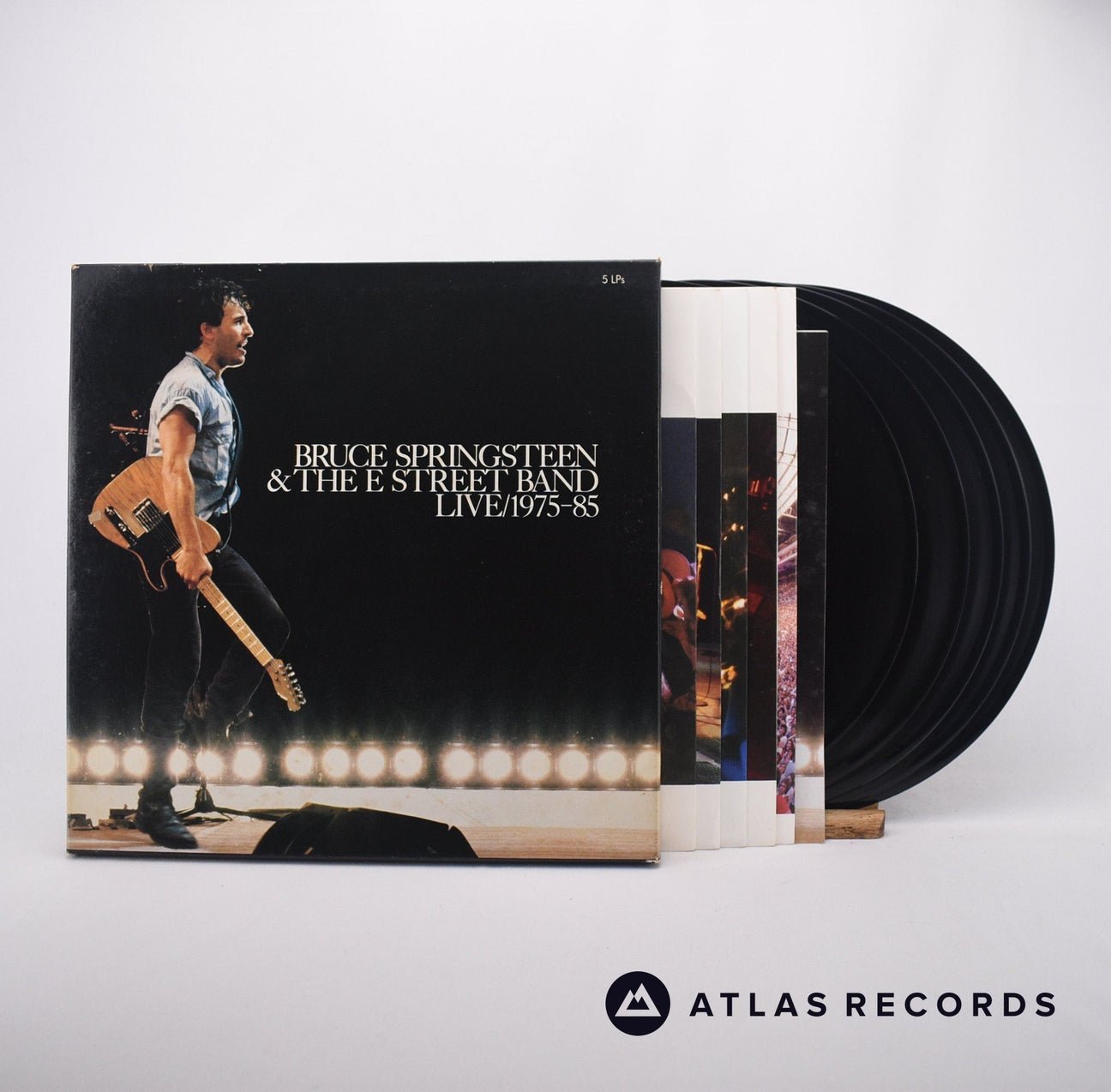 Bruce Springsteen & The E-Street Band Live 1975-85 5 x LP Vinyl Record - Front Cover & Record