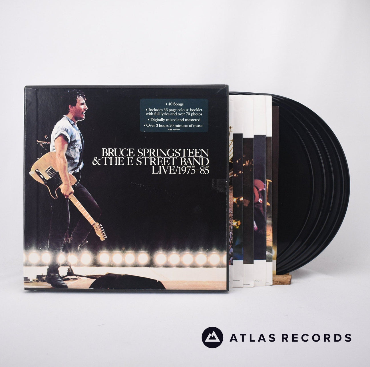 Bruce Springsteen & The E-Street Band Live/1975-85 5 x LP Vinyl Record - Front Cover & Record
