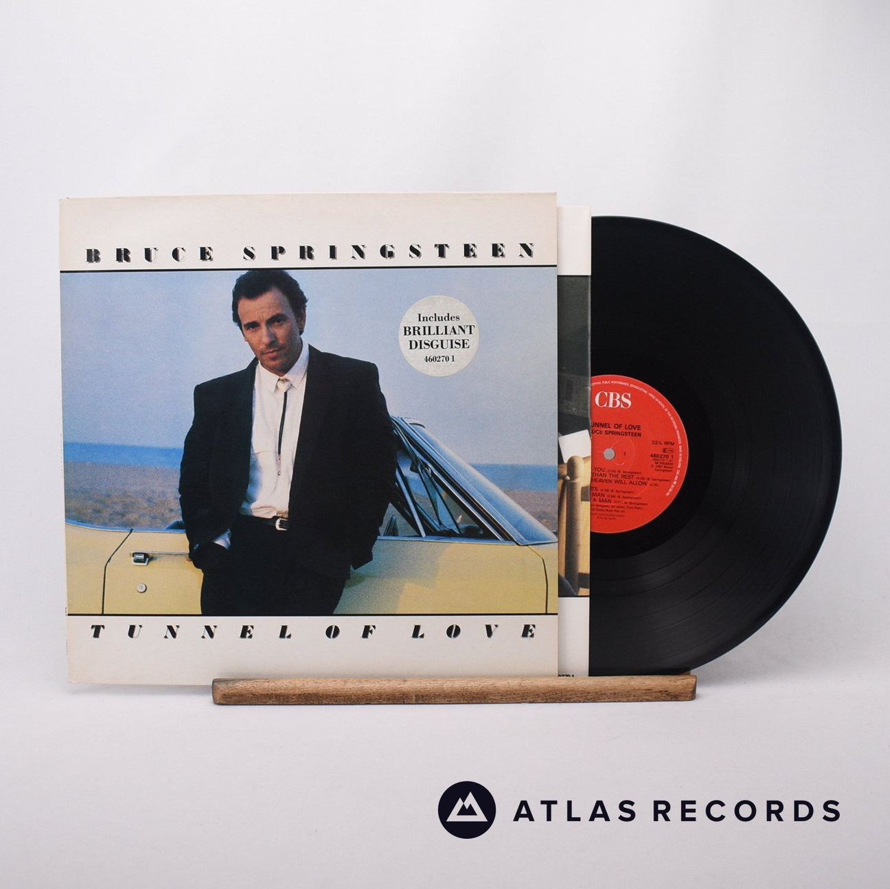 Bruce Springsteen Tunnel Of Love LP Vinyl Record - Front Cover & Record