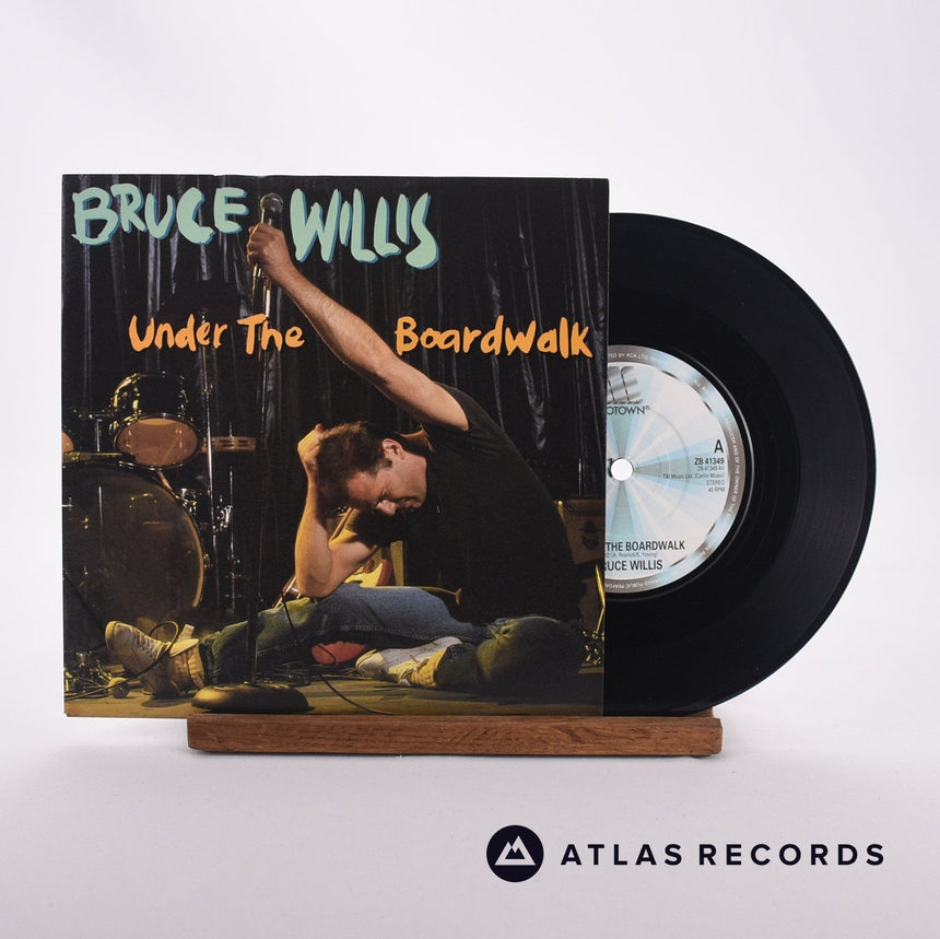 Bruce Willis Under The Boardwalk 7" Vinyl Record - Front Cover & Record
