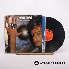 Bruford Feels Good To Me LP Vinyl Record - Front Cover & Record
