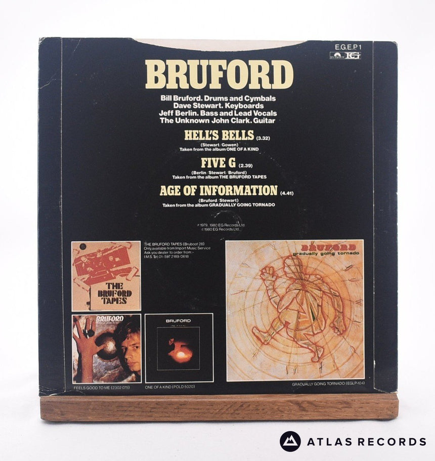 Bruford - Hell's Bells - 7" EP Vinyl Record - VG+/EX