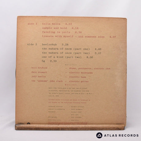 Bruford - The Bruford Tapes - Canadian A B LP Vinyl Record - VG+/VG+