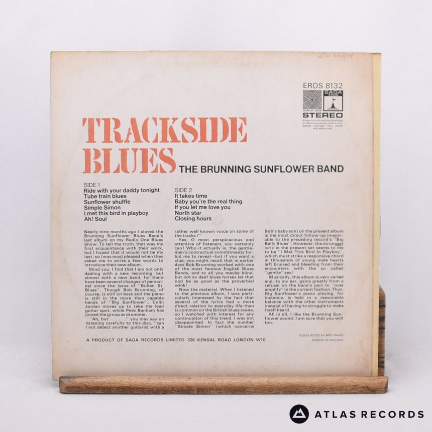 Brunning Sunflower Blues Band - Trackside Blues - A B LP Vinyl Record - VG+/EX