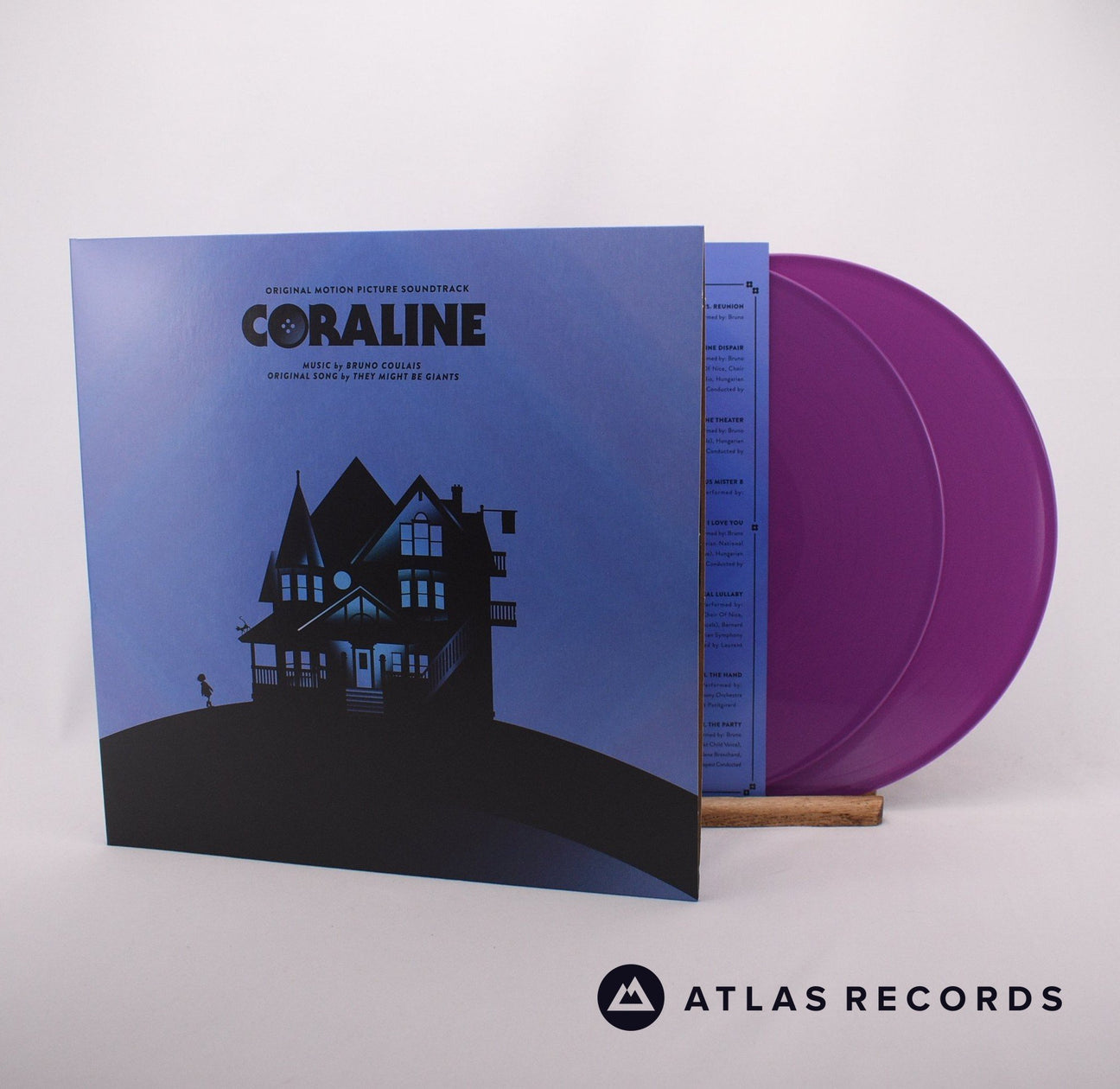 Bruno Coulais Coraline 2 x LP Vinyl Record - Front Cover & Record