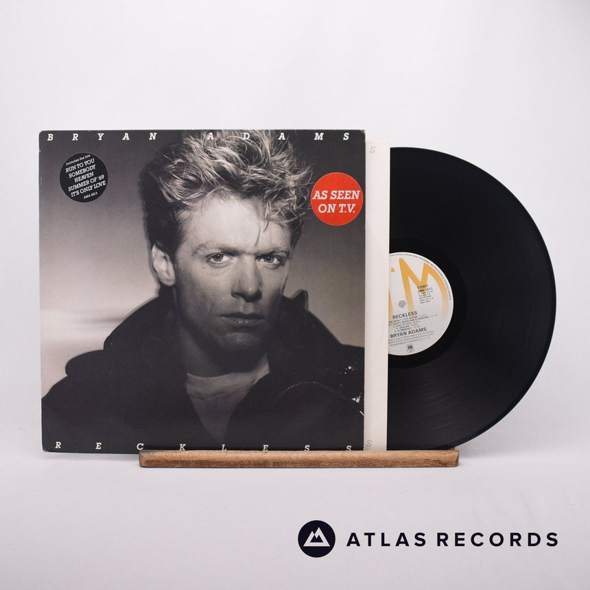 Bryan Adams Reckless LP Vinyl Record - Front Cover & Record