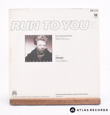 Bryan Adams - Run To You - 7" Vinyl Record - VG+/EX