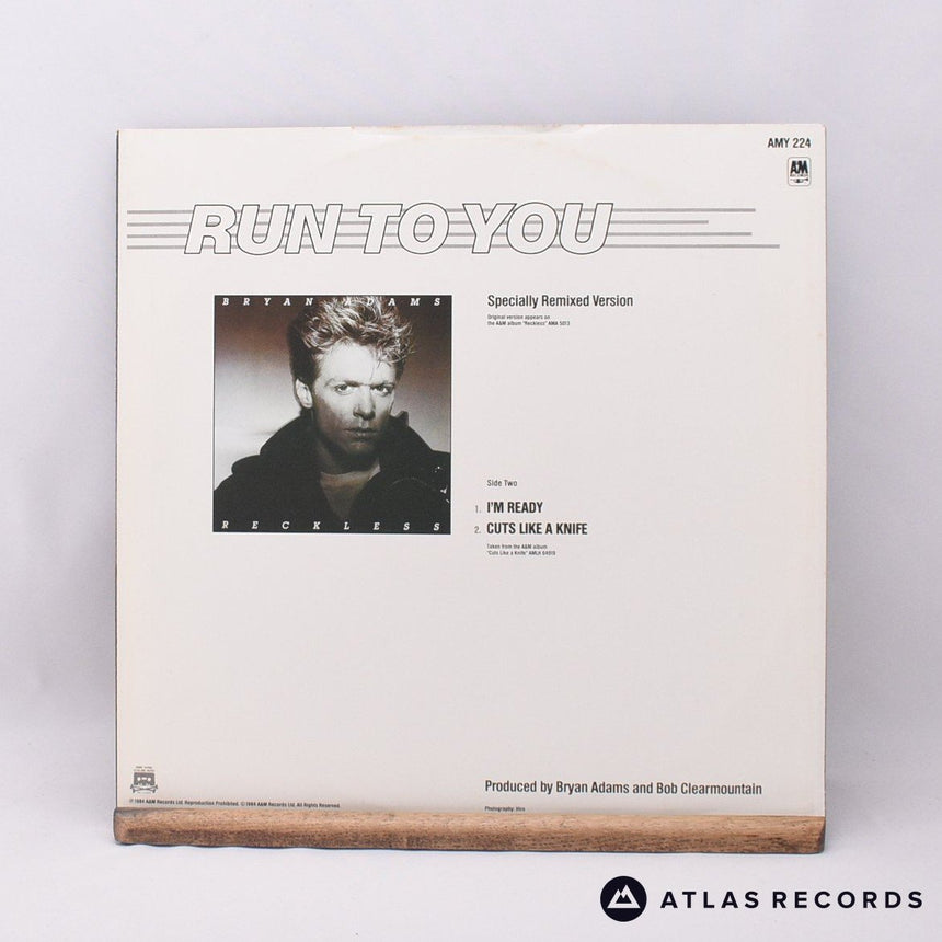 Bryan Adams - Run To You - 12" Vinyl Record - VG+/EX