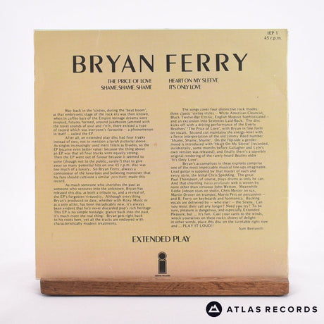 Bryan Ferry - Extended Play - 7" EP Vinyl Record - VG+/VG+