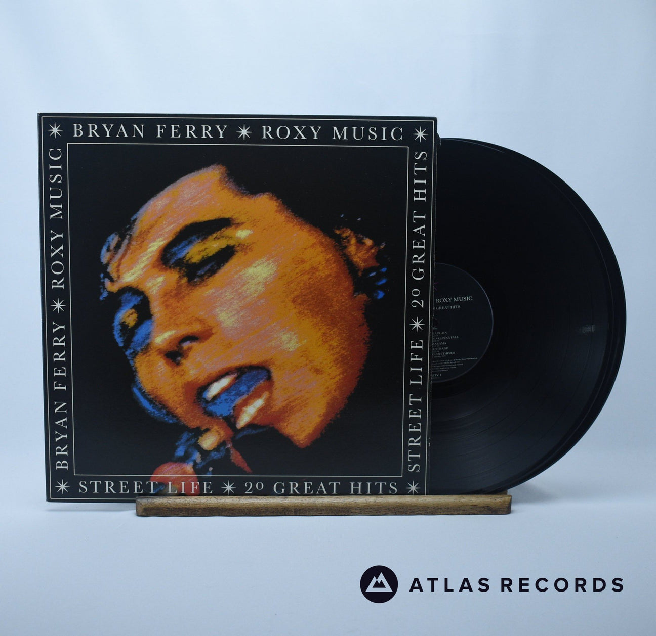 Bryan Ferry Street Life - 20 Great Hits Double LP Vinyl Record - Front Cover & Record