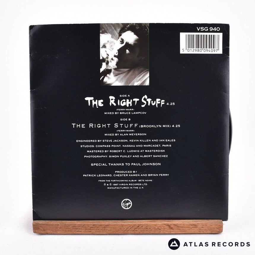 Bryan Ferry - The Right Stuff - 7" Vinyl Record - EX/EX