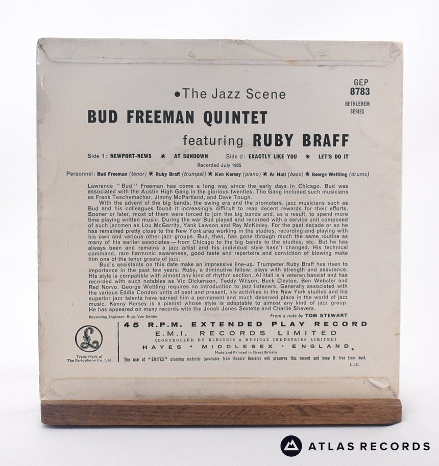 Bud Freeman Quintet - The Jazz Scene - 7" EP Vinyl Record - VG+/VG