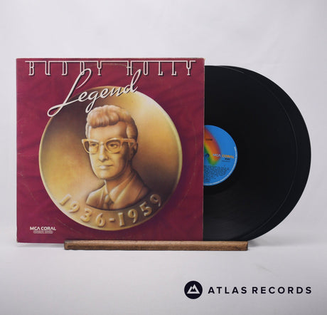 Buddy Holly Legend Double LP Vinyl Record - Front Cover & Record