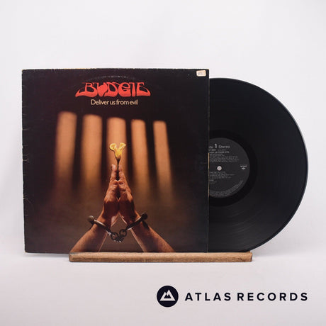 Budgie Deliver Us From Evil LP Vinyl Record - Front Cover & Record