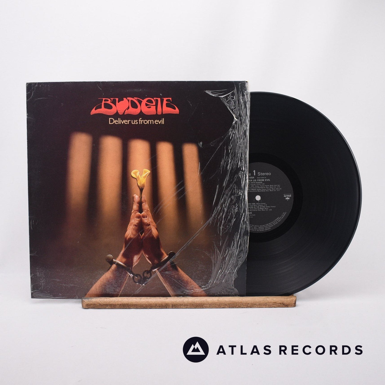 Budgie Deliver Us From Evil LP Vinyl Record - Front Cover & Record