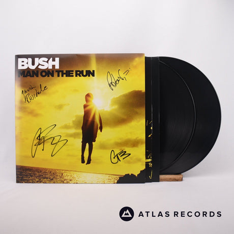 Bush Man On The Run 2 x LP Vinyl Record - Front Cover & Record