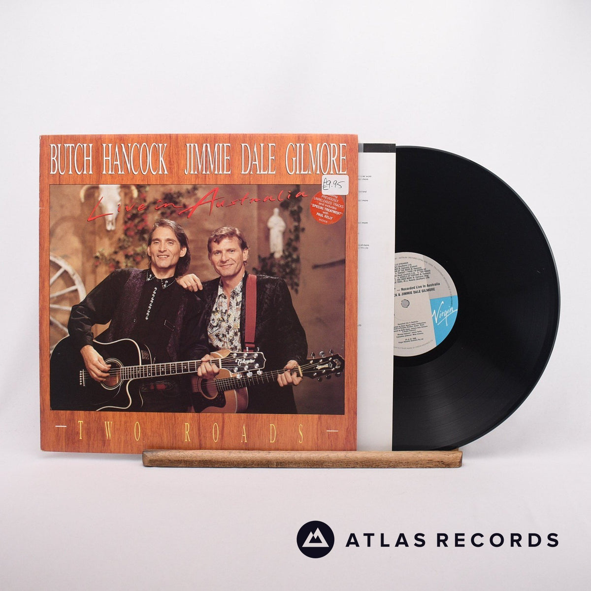Butch Hancock Two Roads - Live In Australia LP Vinyl Record - Front Cover & Record