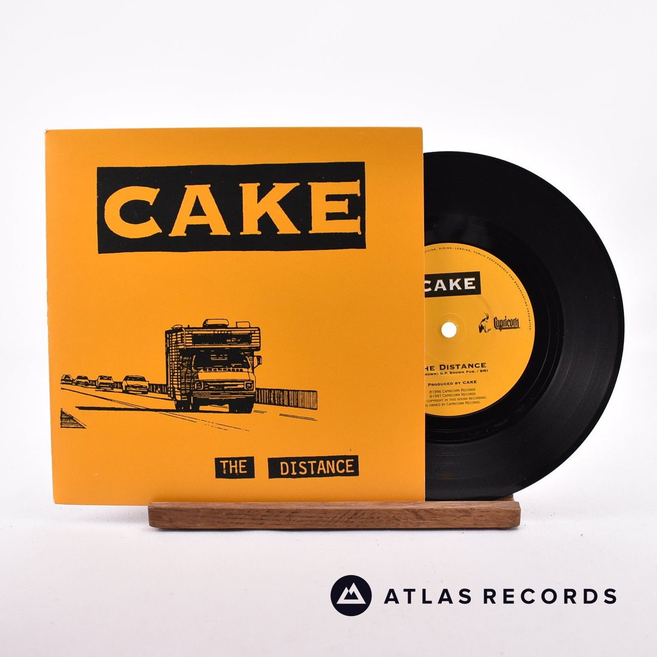 Cake The Distance 7" Vinyl Record - Front Cover & Record