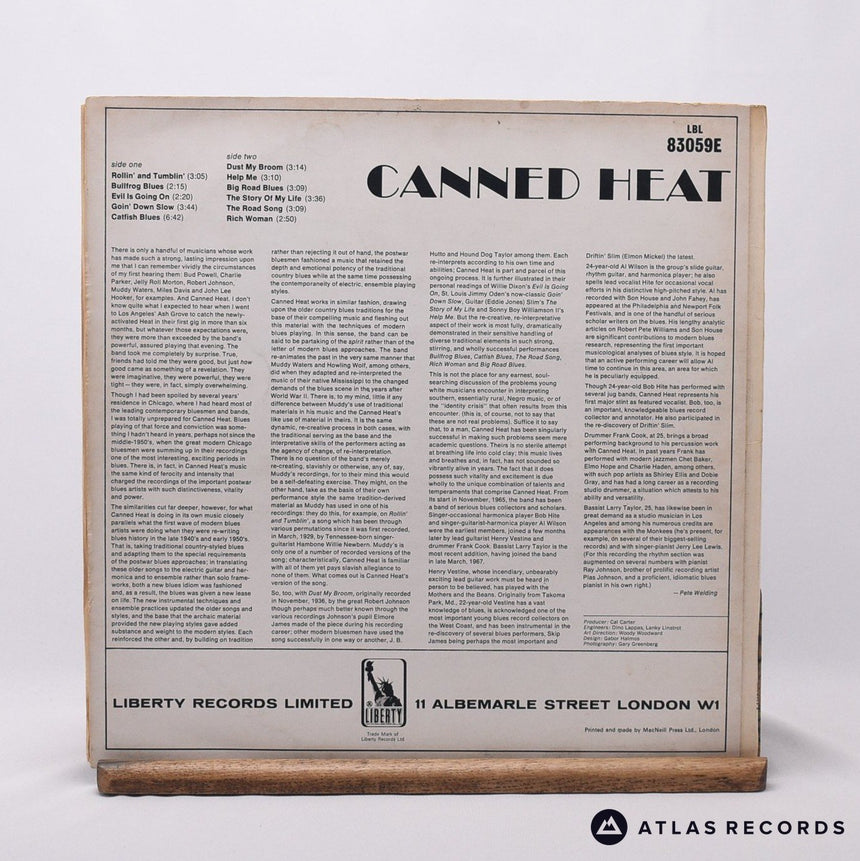 Canned Heat - Canned Heat - Mono A▽1 B▽1 LP Vinyl Record - VG+/VG+