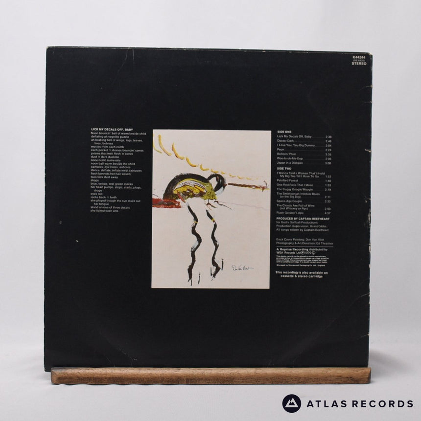 Captain Beefheart - Lick My Decals Off, Baby - LP Vinyl Record - VG+/VG+