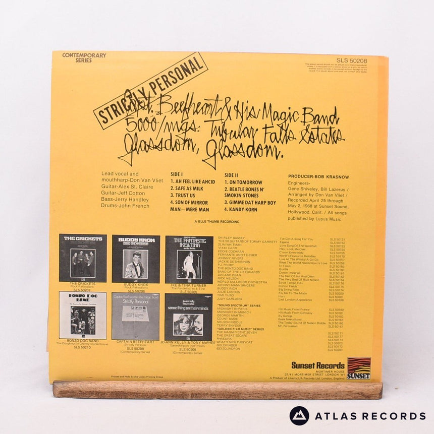 Captain Beefheart - Strictly Personal - Reissue A-2 B-2 LP Vinyl Record - EX/EX