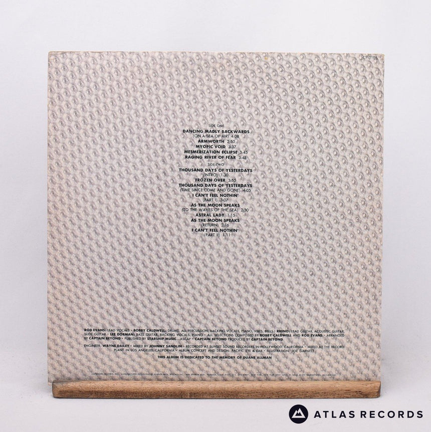 Captain Beyond - Captain Beyond - 3D Cover Us LP Vinyl Record - EX/EX