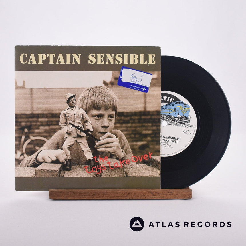 Captain Sensible The Toys Take Over 7" Vinyl Record - Front Cover & Record