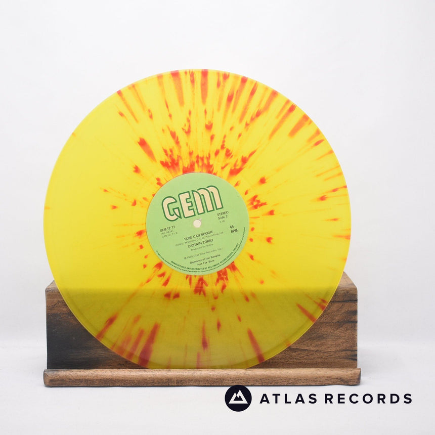 Captain Zorro - Phantasm - Yellow/Red Splatter Promo 12" Vinyl Record - VG+/EX