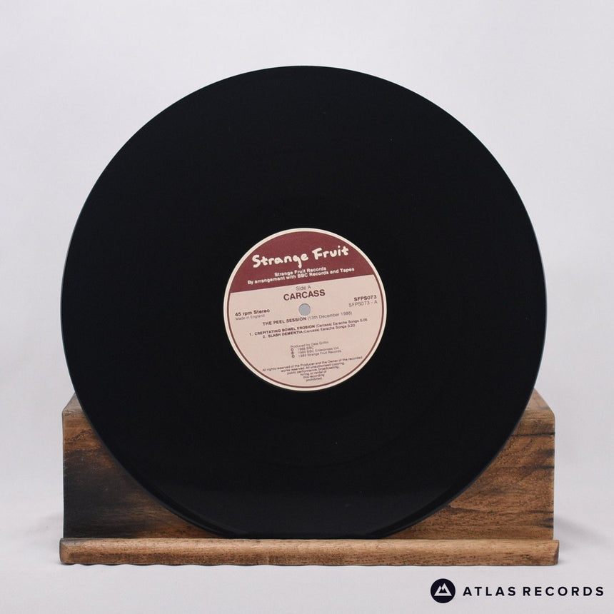 Carcass - The Peel Sessions - Lyric Sheet A-1 B-1 12" Vinyl Record - EX/EX