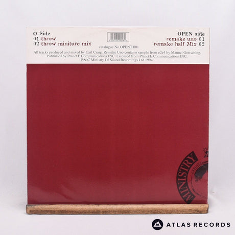 Carl Craig - Throw / Remake (Uno) - Die-Cut Sleeve 12" Vinyl Record - EX/VG+