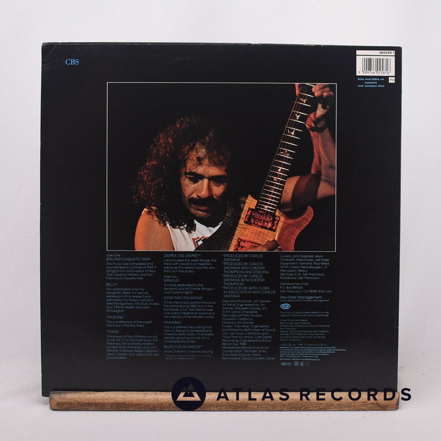 Carlos Santana - Blues For Salvador - Insert LP Vinyl Record - EX/NM
