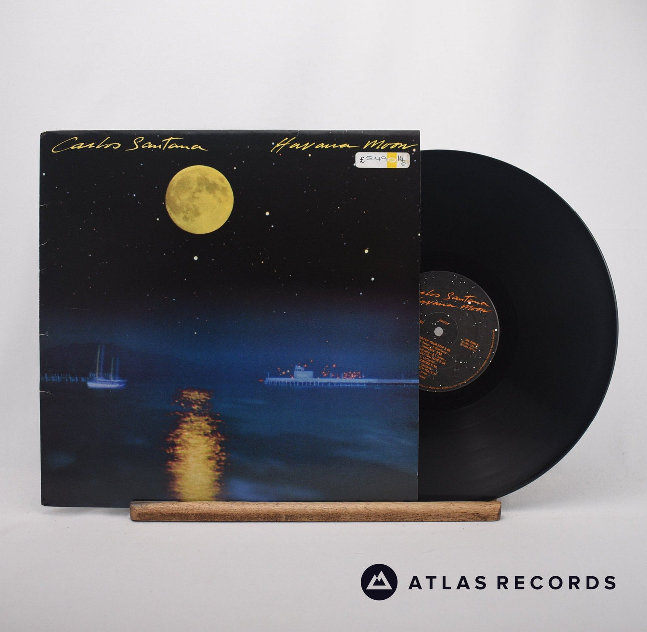 Carlos Santana Havana Moon LP Vinyl Record - Front Cover & Record