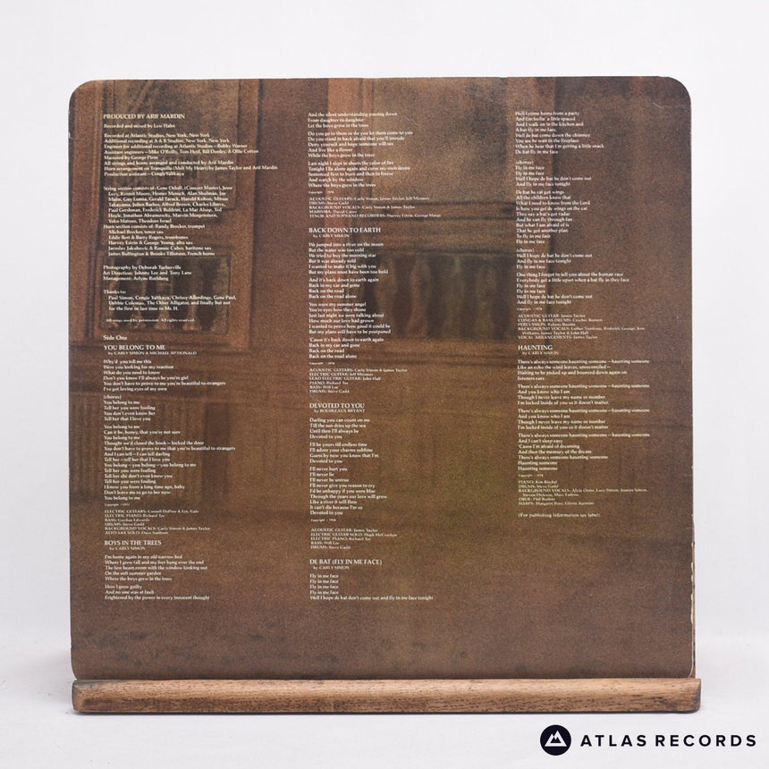 Carly Simon - Boys In The Trees - LP Vinyl Record - EX/VG+