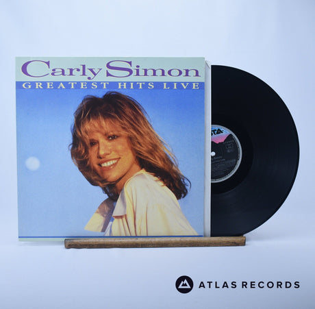 Carly Simon Greatest Hits Live LP Vinyl Record - Front Cover & Record