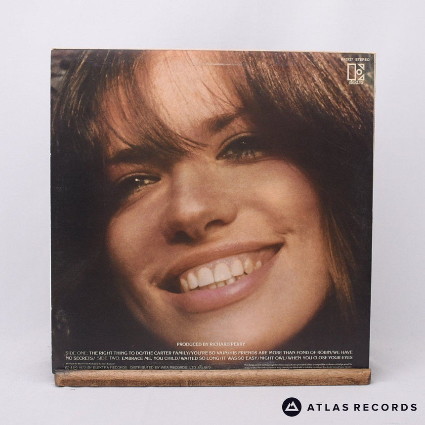 Carly Simon - No Secrets - LP Vinyl Record - VG+/EX