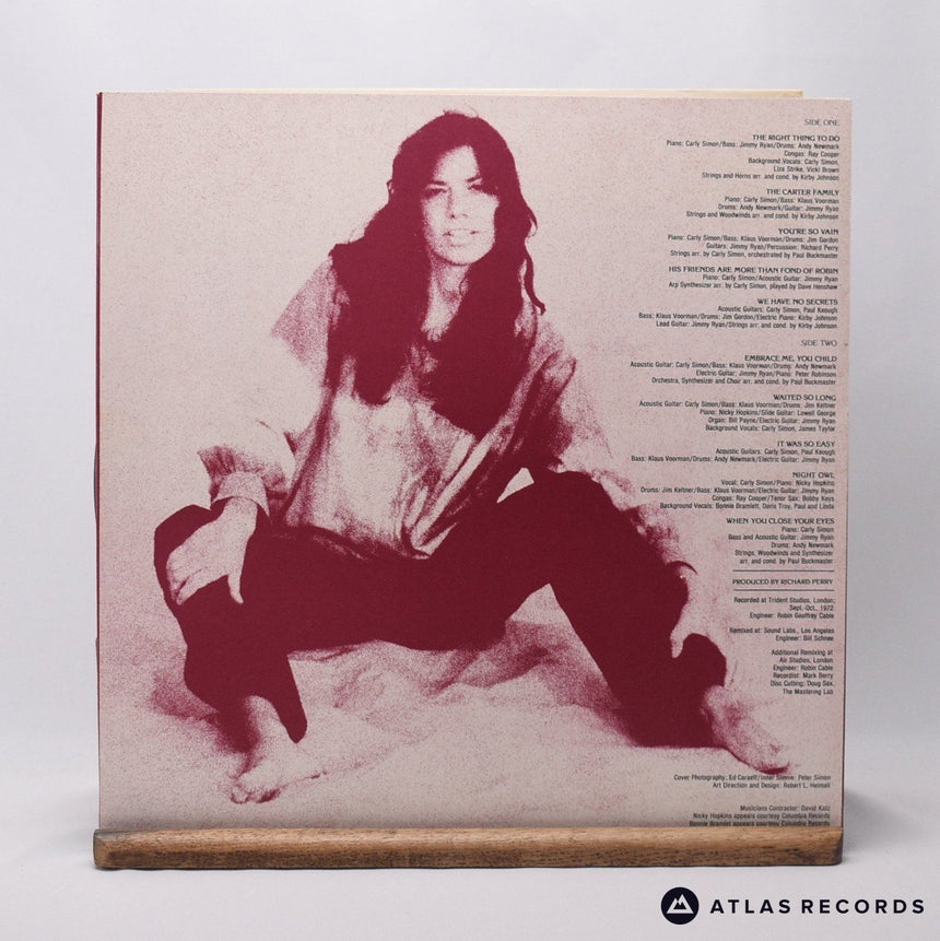 Carly Simon - No Secrets - LP Vinyl Record - EX/EX