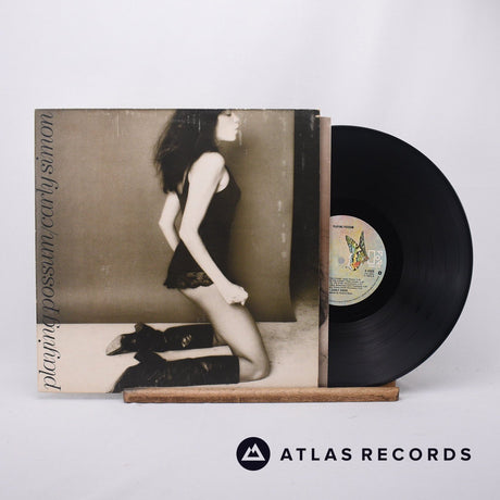 Carly Simon Playing Possum LP Vinyl Record - Front Cover & Record