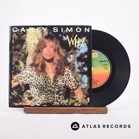 Carly Simon Why 7" Vinyl Record - Front Cover & Record