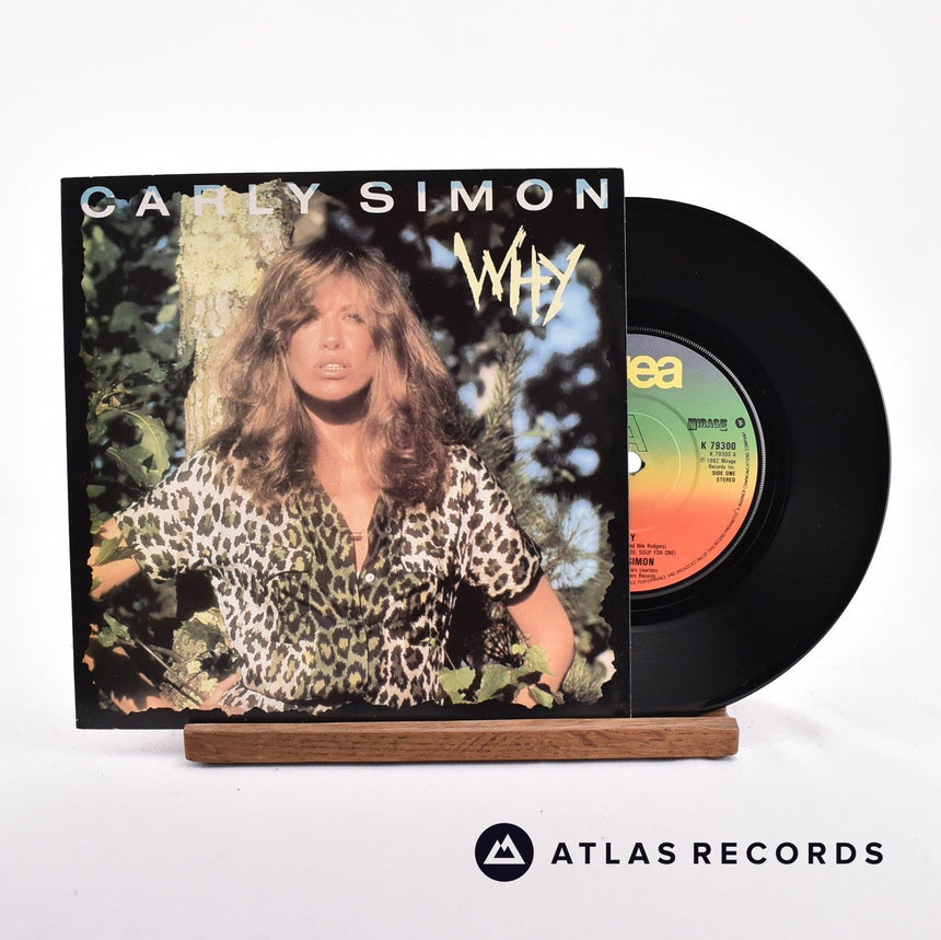 Carly Simon Why 7" Vinyl Record - Front Cover & Record