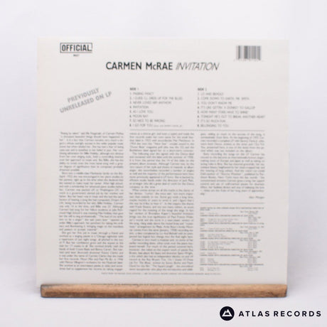 Carmen McRae - Invitation - Denmark LP Vinyl Record - VG+/EX