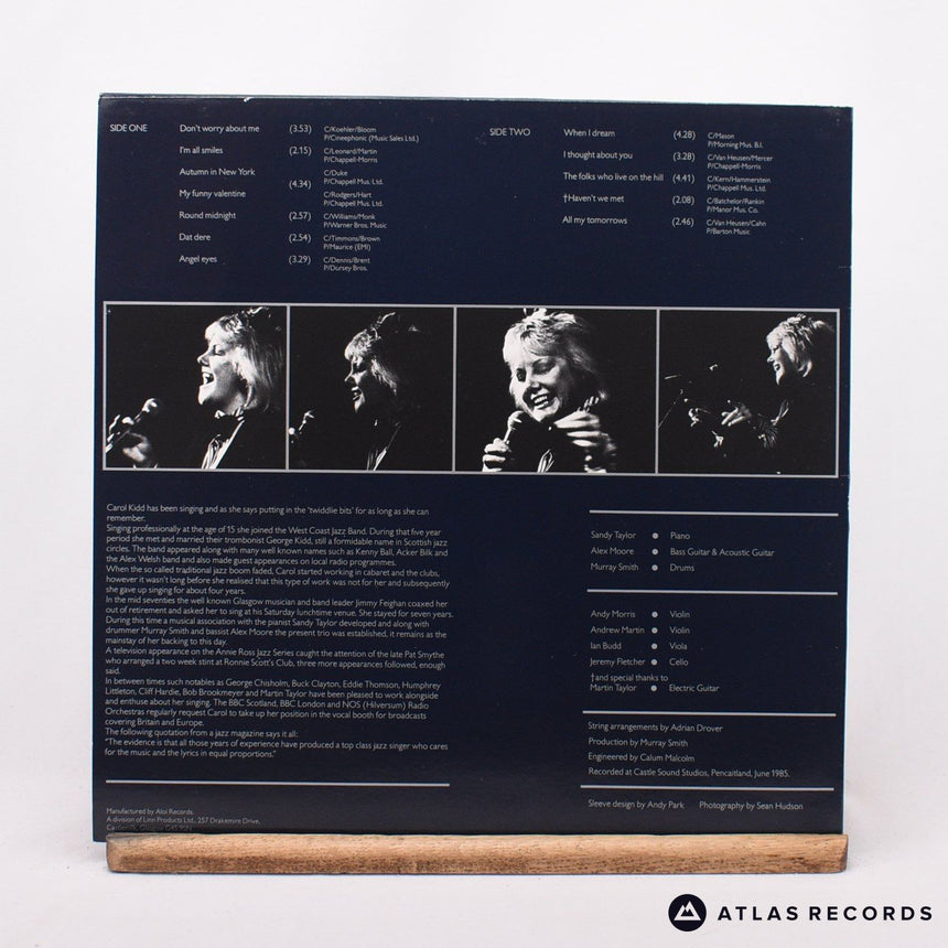 Carol Kidd - All My Tomorrows - AII B LP Vinyl Record - EX/NM