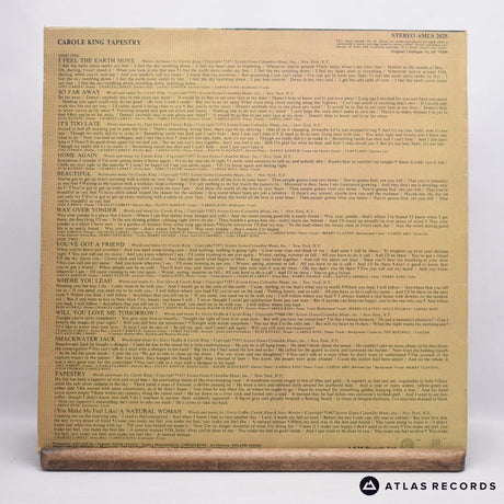Carole King - Tapestry - A-3 B6 LP Vinyl Record - VG+/VG+