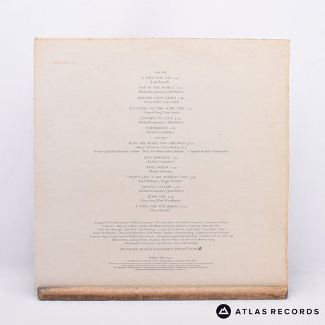 Carpenters - A Song For You - Textured Sleeve LP Vinyl Record - VG+/EX