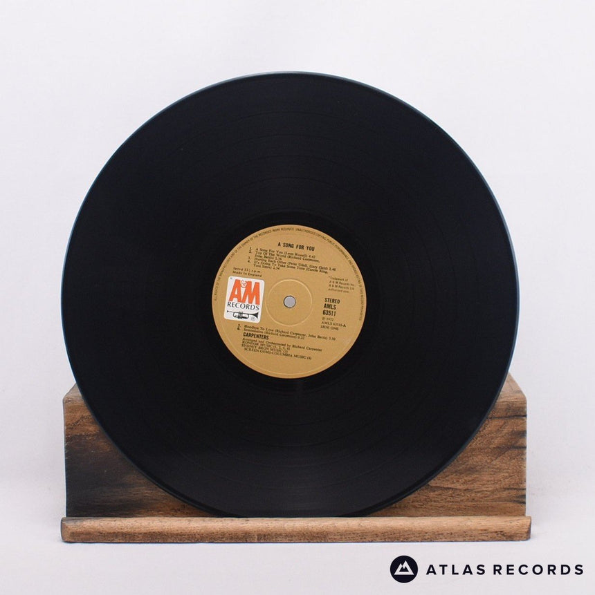 Carpenters - A Song For You - Textured Sleeve LP Vinyl Record - VG+/EX