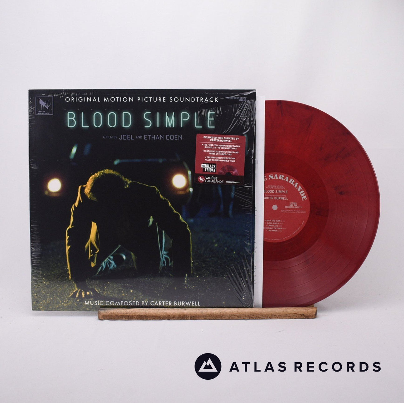 Carter Burwell Blood Simple LP Vinyl Record - Front Cover & Record