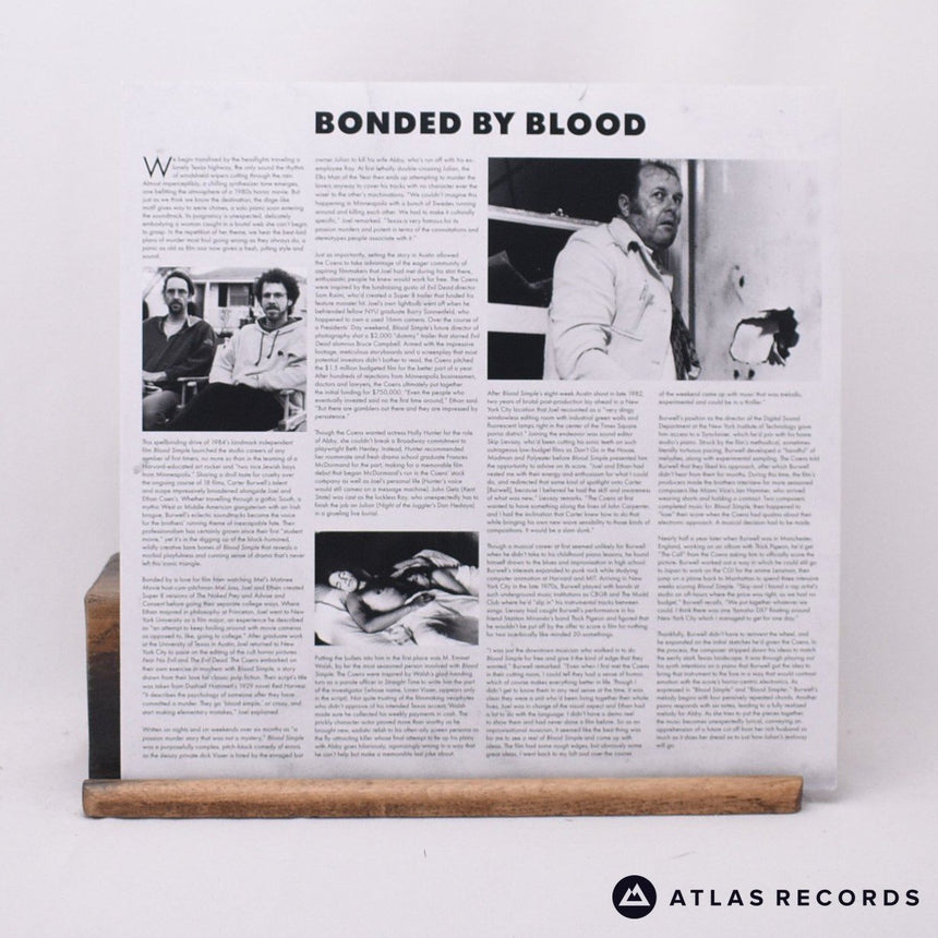 Carter Burwell - Blood Simple - Red With Black Smoke LP Vinyl Record - NM/NM